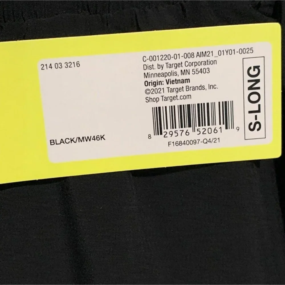 All In Motion Womens Black Long Tie Waist Joggers Size Small - Picture 6 of 7